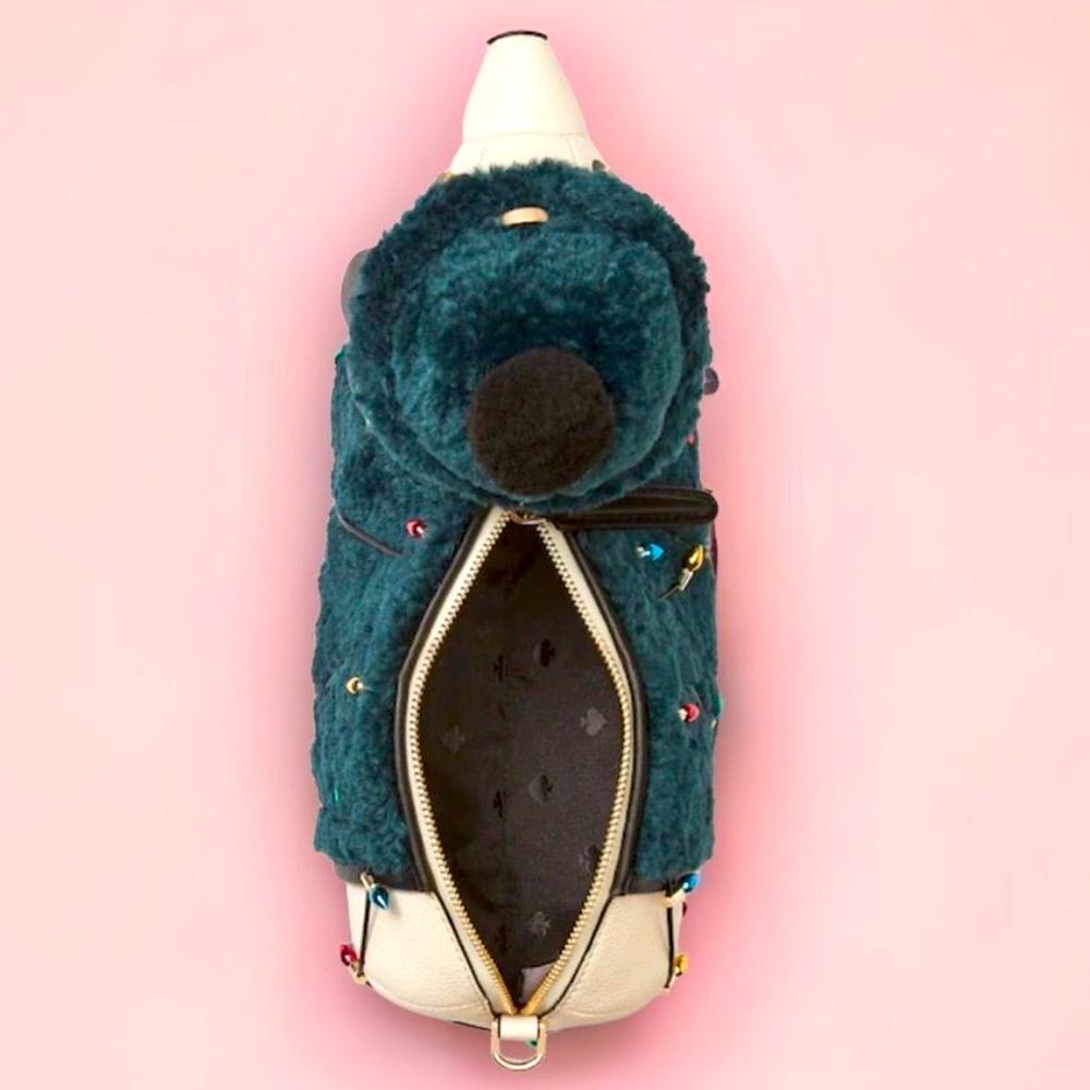 Kate spade Claude Christmas dachshund crossbody bag collectible K9365 nwt - Picture 8 of 16